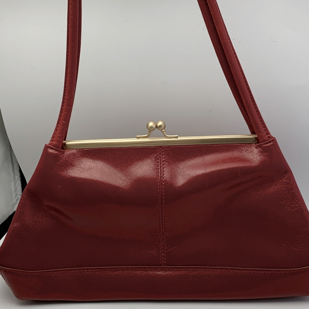 HOBO The Original Red Shoulder Bag Cow Leather
